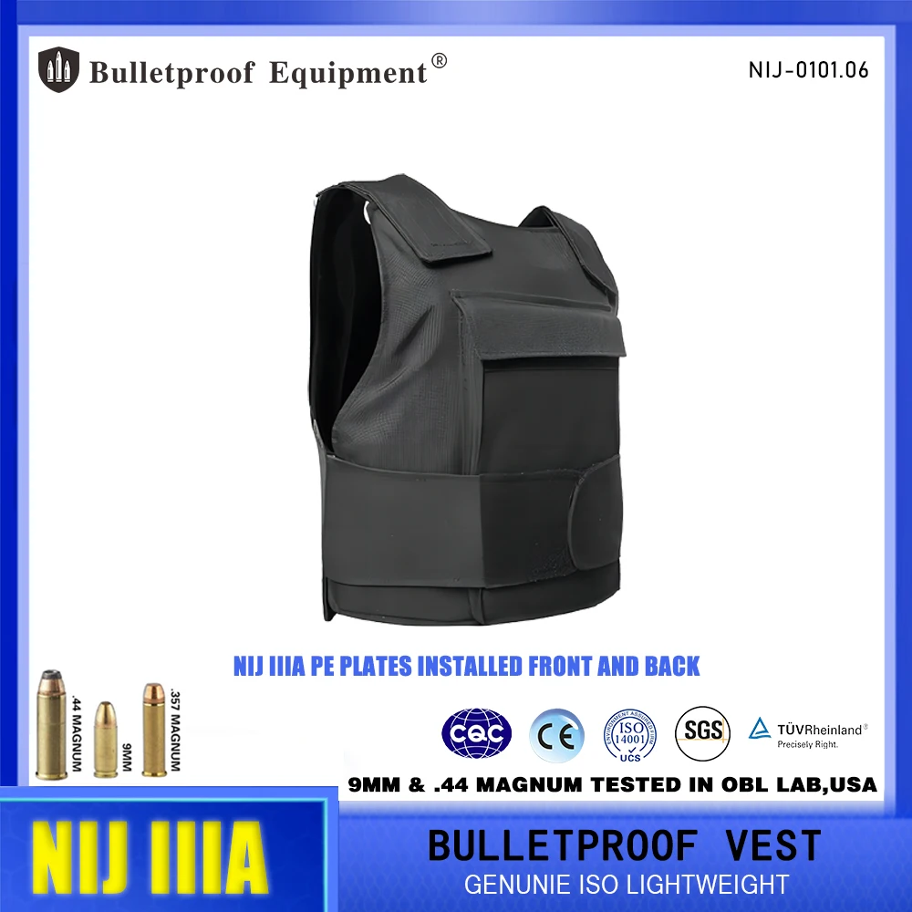 Big Promotion NIJ IIIA 3a Genuine ISO Lightweight Bulletproof Vest Close-Fitting And Comfortable Invisible Armor Vest Sleeveless