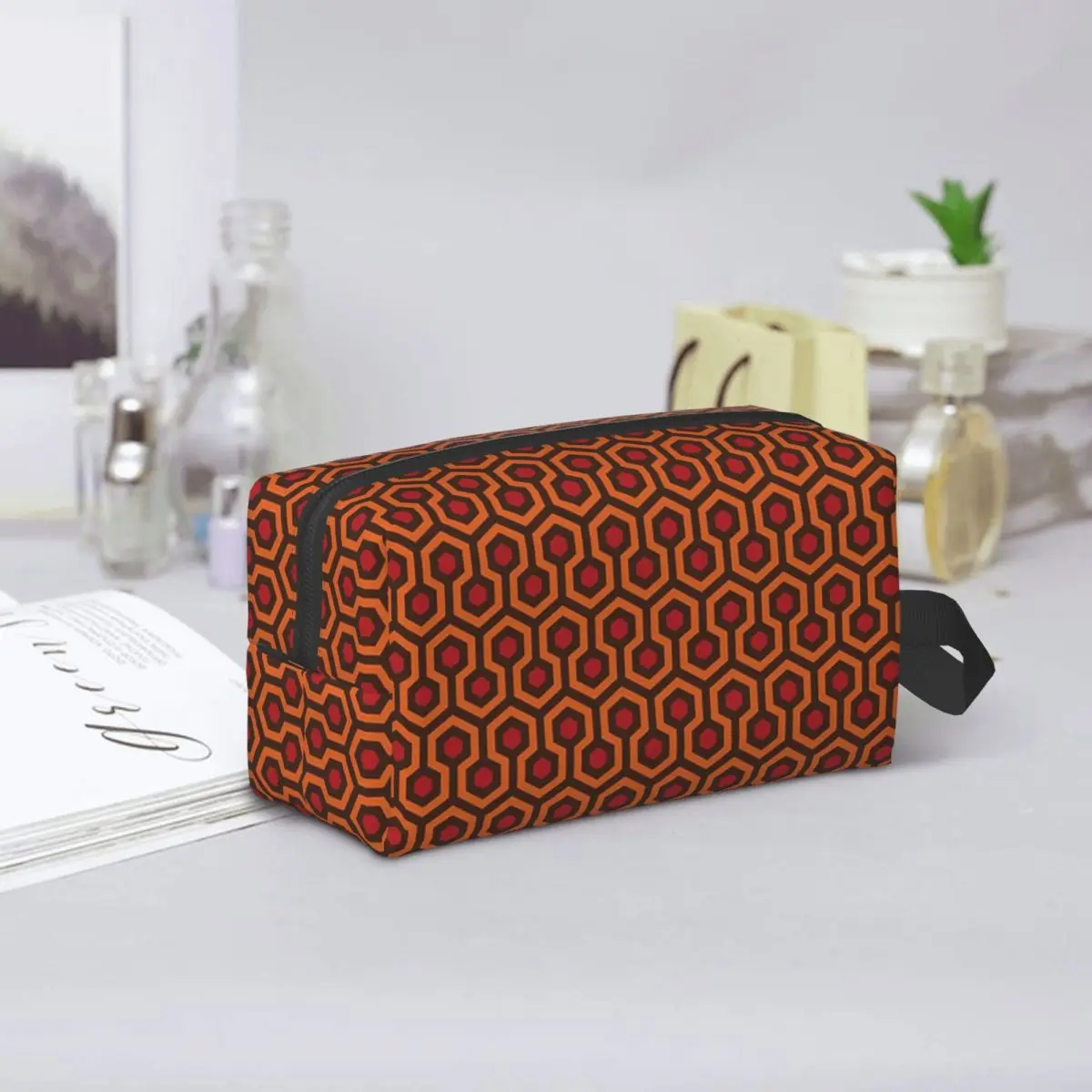 The Overlook Hotel Carpet Makeup Bag Cosmetic Organizer Storage Dopp Kit Toiletry Cosmetic Bag for Women Beauty Travel