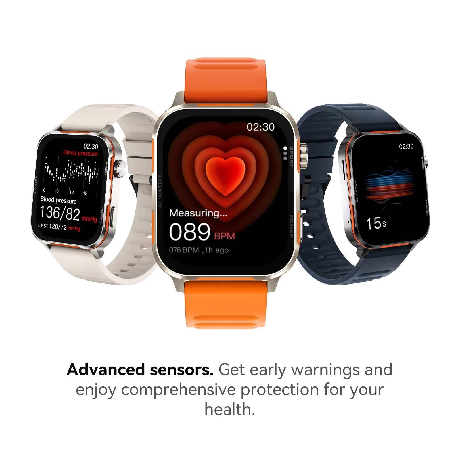 2026 New Sports Smart Bluetooth Watch with WhatsApp & Telegram Dual Message Notifications