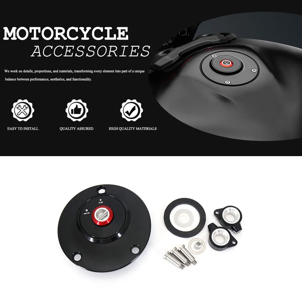 Motorcycle Accessories CNC Fuel Tank Cap Cover For Yamaha YZF-R1 YZF-R1M YZF-R6 YZF-R7 2005-2025 R1 R1M R6 R7 Gas Tank Cover