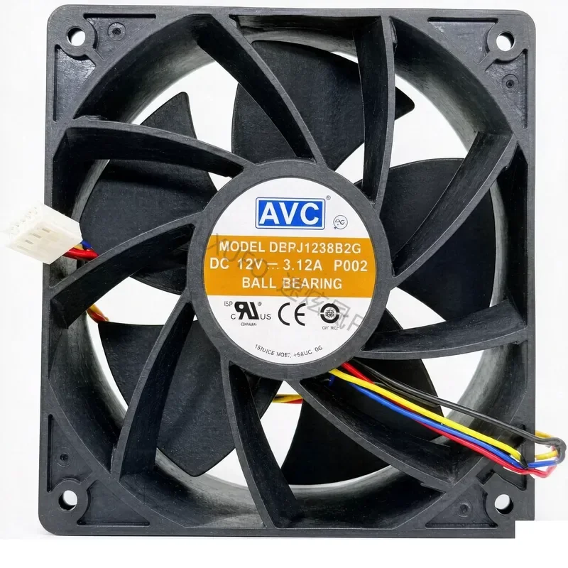 New AVC DBPJ1238B2G 12V 3.12A 12038 12cm large air volume violence, cooling fan
