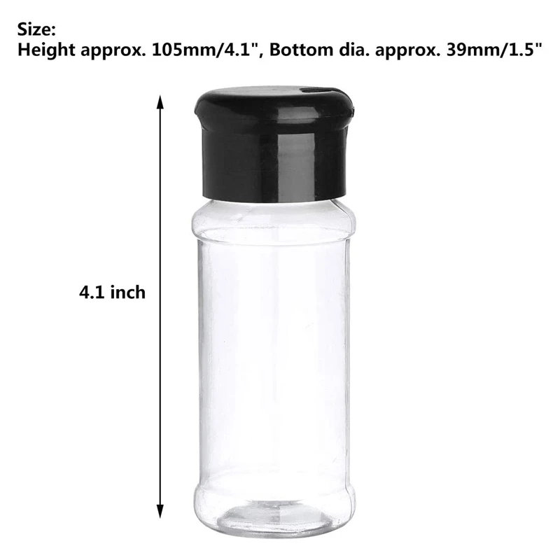 30Pcs Spice Jar Containers Salt Pepper Seasoning Jar Perfect With Sifter Lid Caps For Storing Spice Herbs And Powders