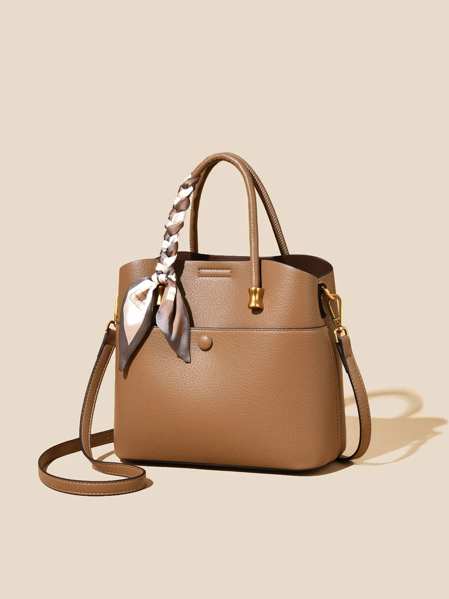 

New winter women's bag, high-end tote bag, large capacity commuting bucket crossbody bag