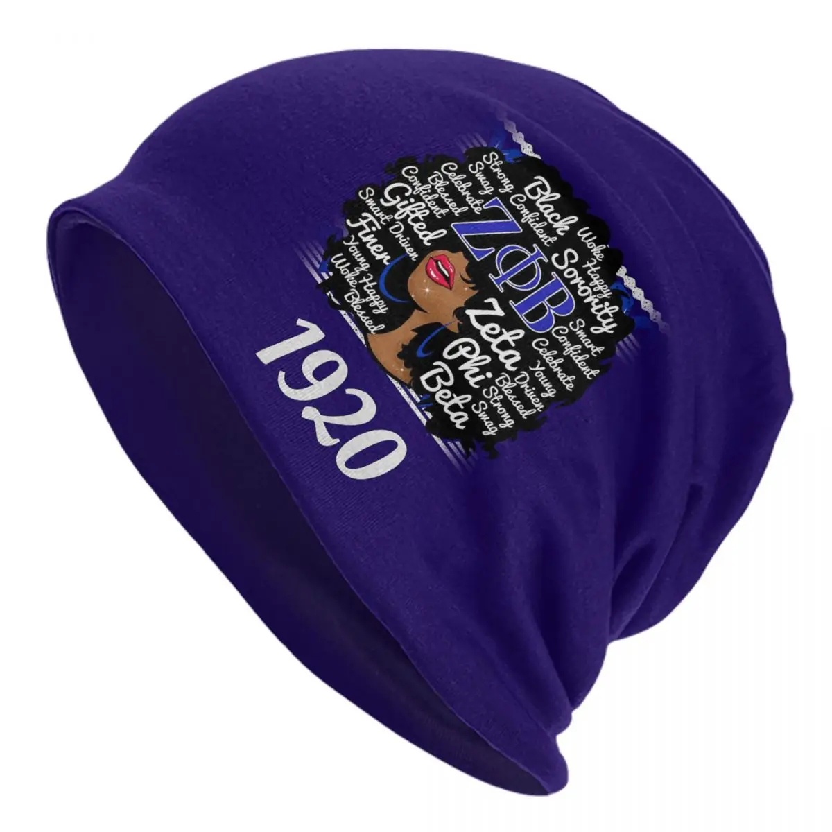 

Custom Zeta Phi Beta Bonnet Hats Hip Hop Knitted Hat For Men Women Winter Warm Skullies Beanies Caps