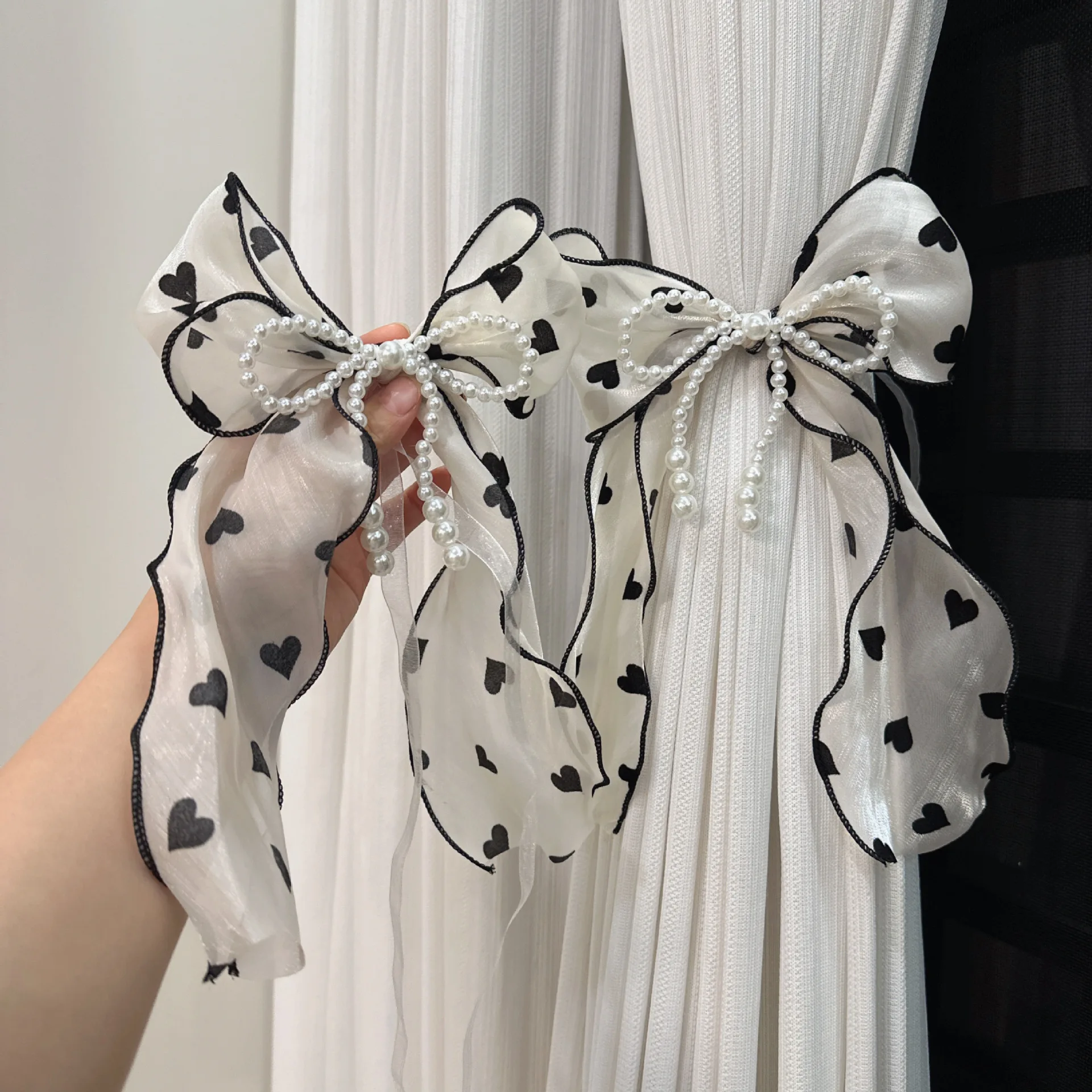Drape Pull Backs Bowknot Drape Holders Tiebacks Draperies Holders Window Decor Bow Shape Drapery Tiebacks Decorative Holdbacks