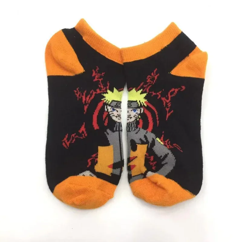 Naruto Rode Wolk Boot Sokken Happy Zomer Herfst Mode Cartoon Figuren Kakashi Charme Antislip Onzichtbare Ademende Katoenen Sokken
