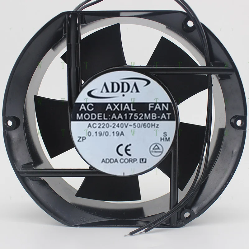 

H 1 PCS ADDA Fan AA1752MB-AT 220V AC 17251 17cm 2 wire Aluminum frame fan