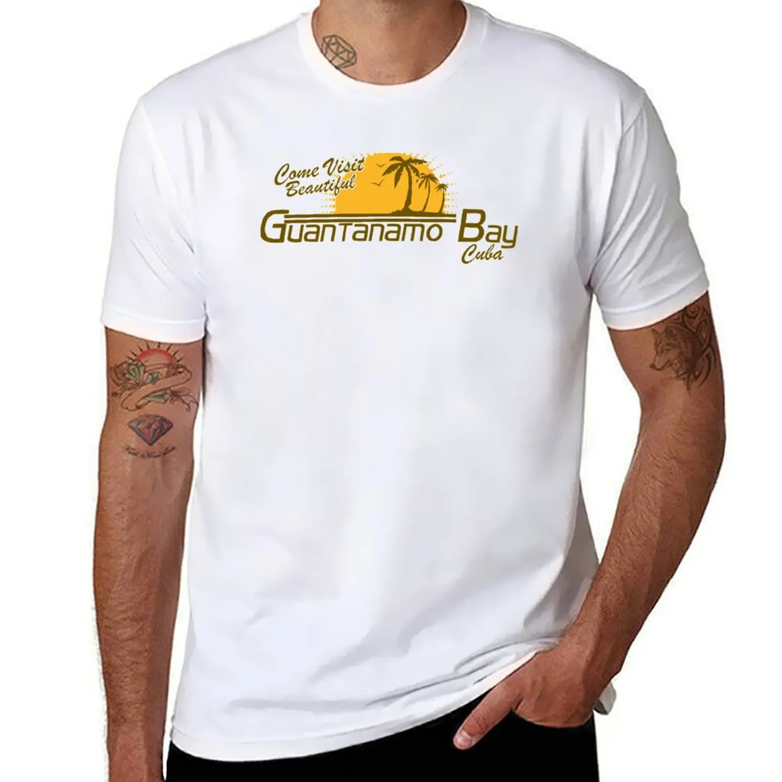 Beautiful Visit Cuba Come Guantanamo Bay T-Shirt Simple Graphic Design T-Shirt