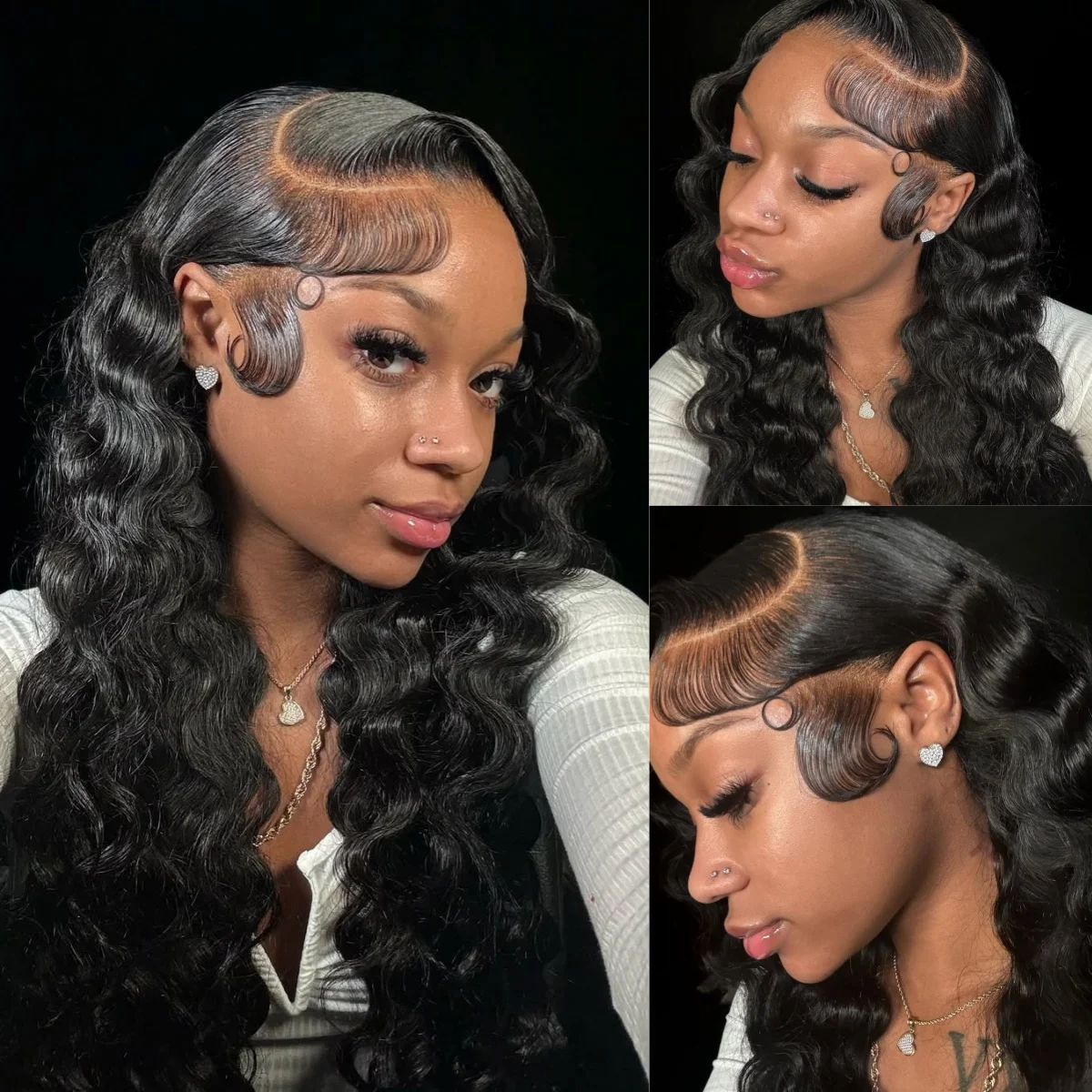 Women's Wig Clearance Sale 13x4 Body Wave Transparent Lace Front Female Remy Brazilian Hair Pre-Drawn Body Wave 200% Density