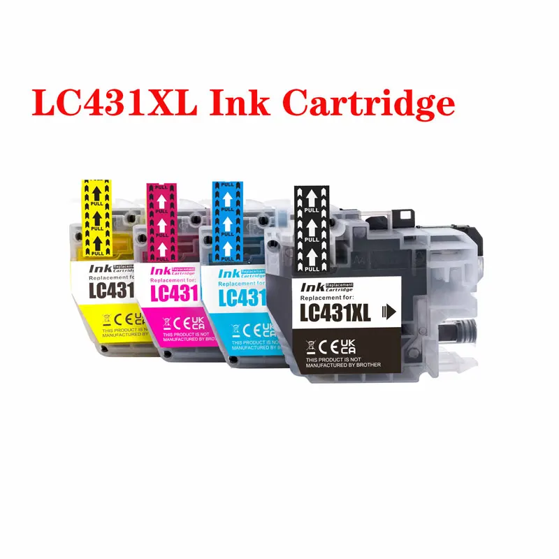 Imagem -02 - Compatível para Brother Lc431 Lc431xl Cartucho de Tinta Mfc-j6955dw J6957dw J6959dw Tinta de Impressora Novo Lc431 Lc431xl