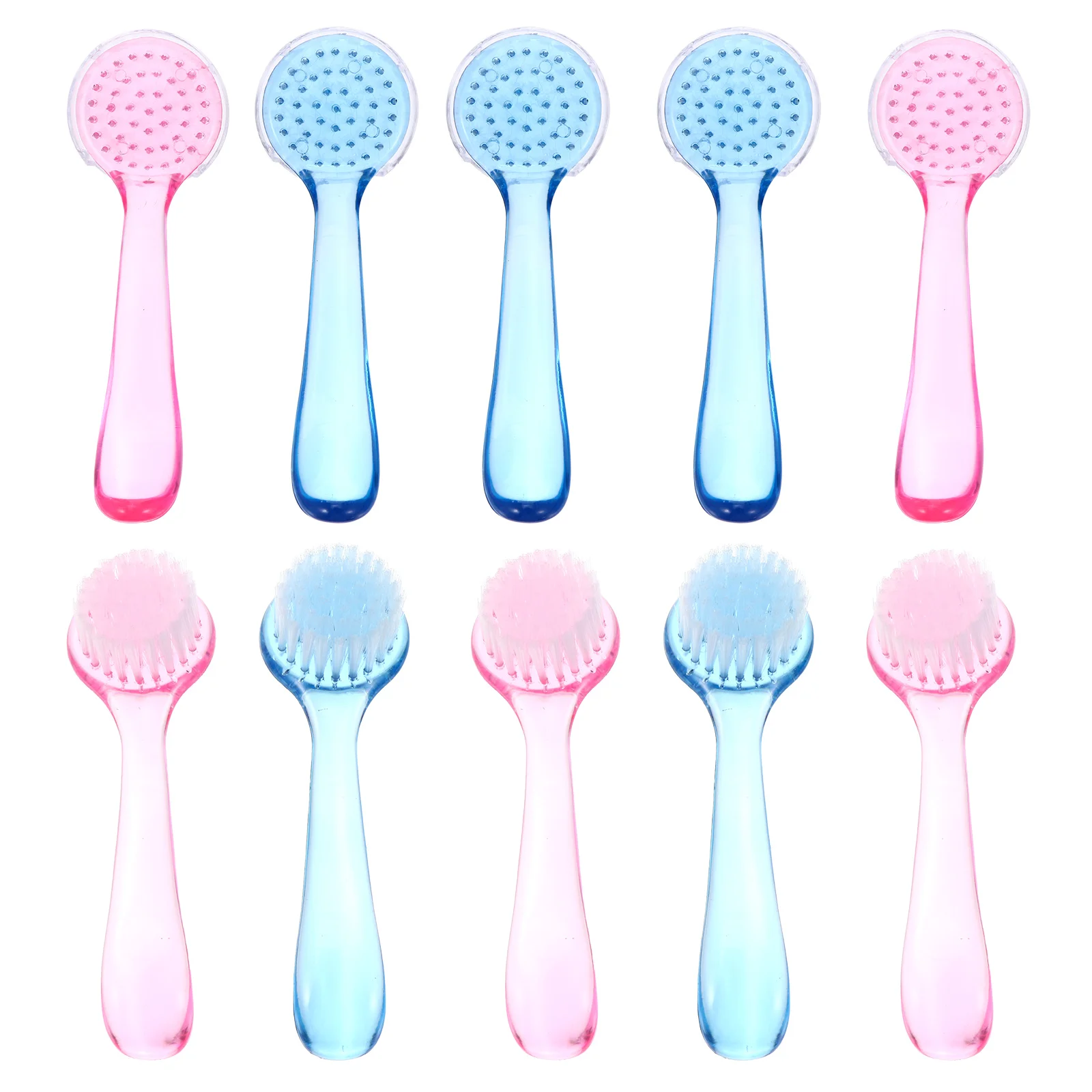 

10Pcs Nail Cleaning Brush Handle Grip Flexible Bristles Durable Fingernail Scrub Brush Hand Foot Nail Cleaner for Bathroom
