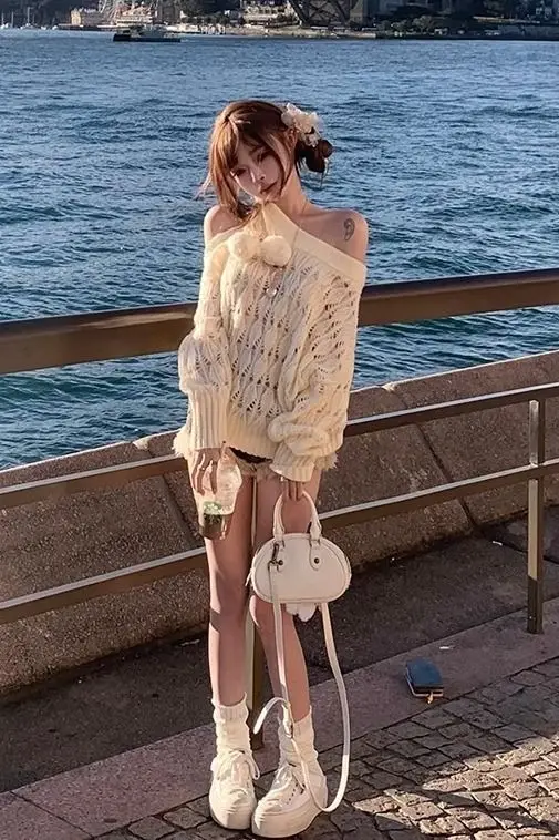 

Sweaters Jumpers Pullovers Woman Rockl Cashmere Solid Color Slim Fleece Visit Art Western Turtleneck Cultural Multicolor Soft BF