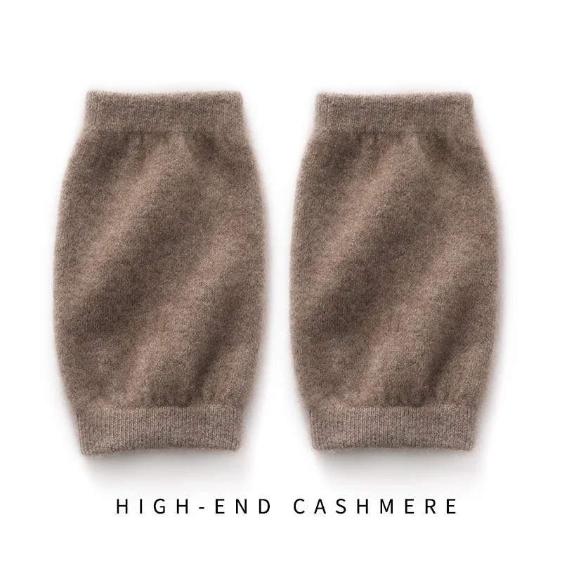 100% Cashmere 2023 autunno e inverno nuovi uomini e donne generale corto spesso antivento e freddo caldo ginocchiere in maglia