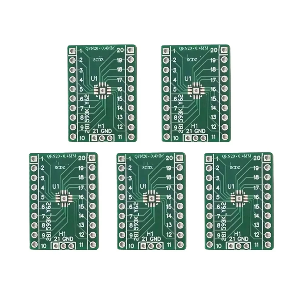 Płytka adaptera QFN20 Płytka konwertera Płytka pinboardowa Łatka SMD do DIP Płytka transferowa o rozstawie 0,4 mm — zdjęcie produktu 6