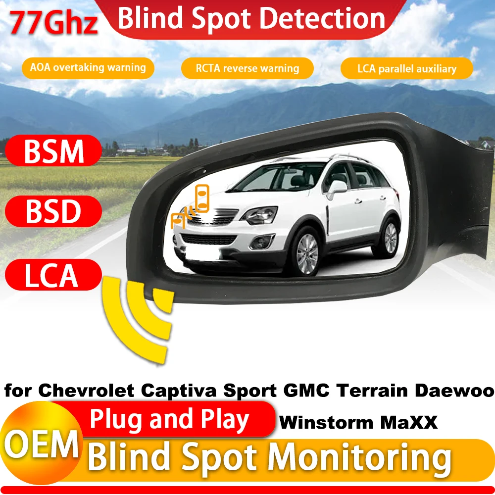 for Chevrolet Captiva Sport GMC Terrain Daewoo Winstorm MaXX Blind Spot Assist Monitor Monitoring Detection BSM BSA BSD System