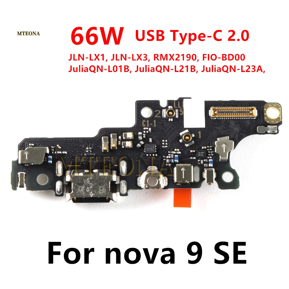 

66W USB Type-C Fast Charging For Huawei nova 9 SE USB Fast Charger Dock Connector Port Charging Board Flex Cable Repair Parts