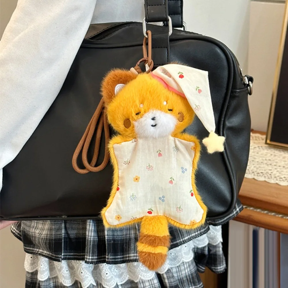 Simulation Elephant Puppet Pendant Fluffy Soft Plush Seal Pendants Kawaii Cartoon Plush Doll Keychain Hanging Ornaments