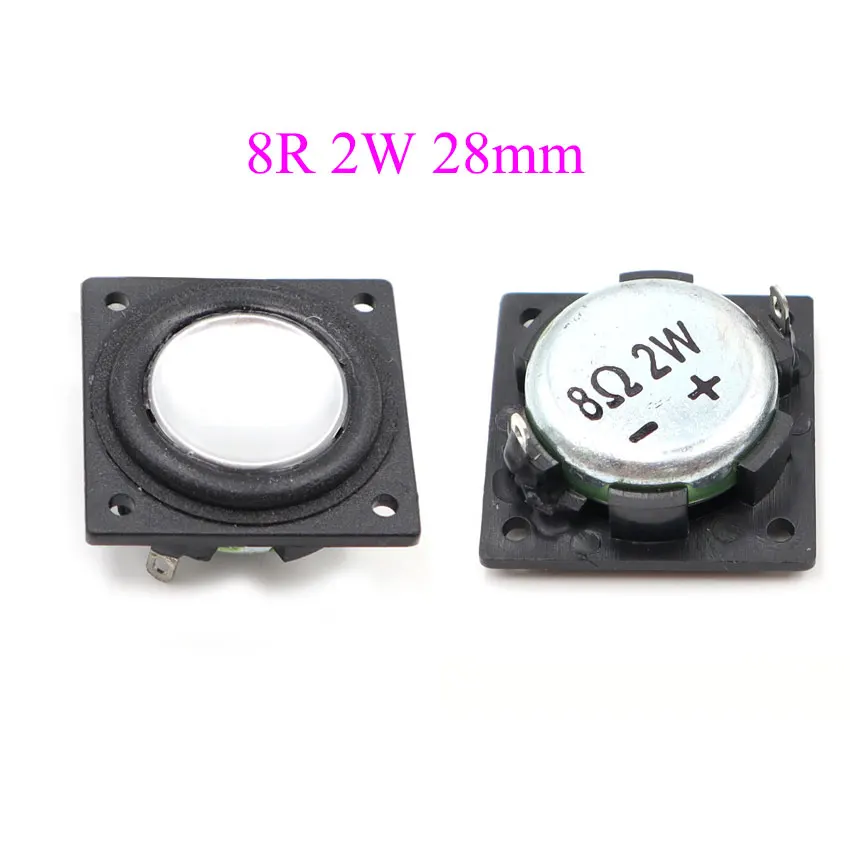 1pcs 1 Inch 28mm Woofer Speaker 4OHM 3W 8R 2W  Magnet Full Range Speaker Repair Bass Audio Round square loudspeaker