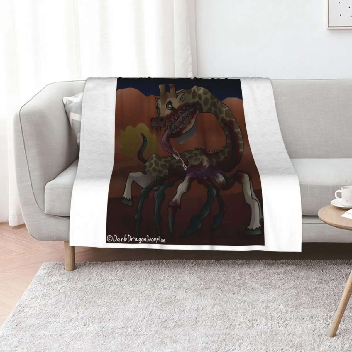 The Giraffe Enclosure (Zoochosis) Throw Blanket Summer Hairys Luxury Designer warm for winter Beach Blankets