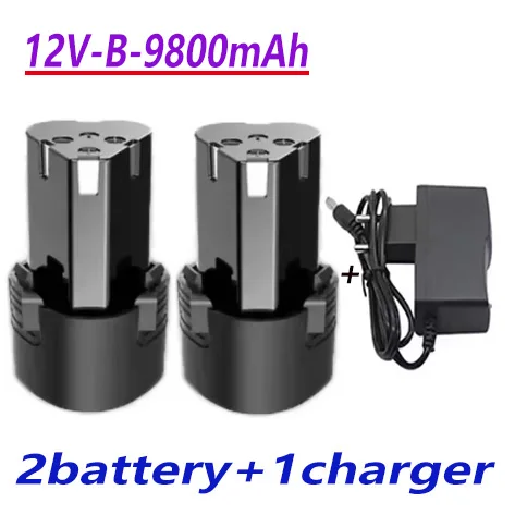 100% vysokokapacitní univerzální dobíjecí baterie 12V 9800mAh pro elektrické nářadí, elektrický šroubovák - náhled 3