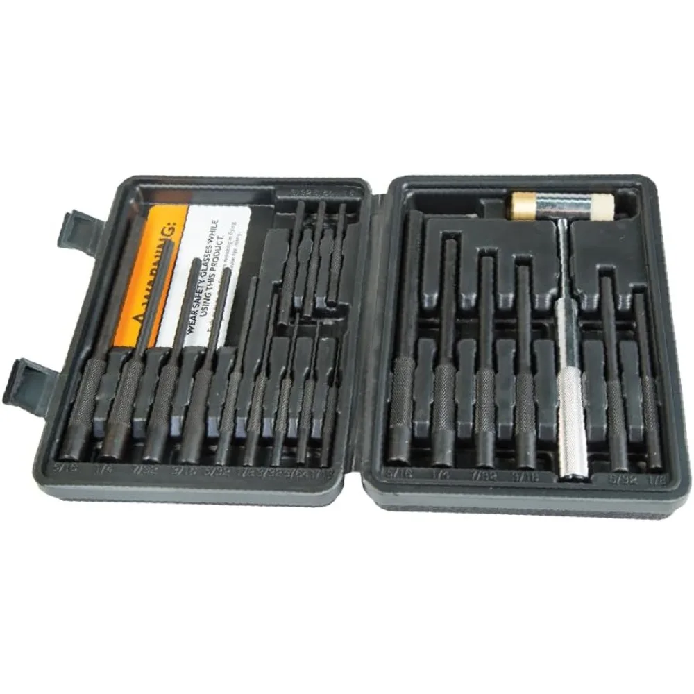 

Набор двухсторонних молотков и пробойников с стартовыми и футляром для ремонта огнестрельного оружия, серебристый