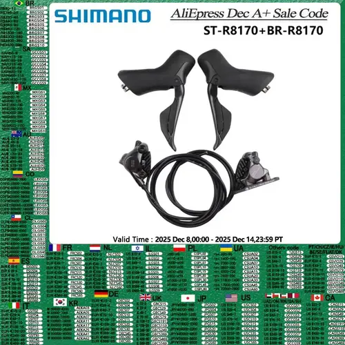 Shimano ULTEGRA R8170 2x12 velocidades Di2 R8170 palanca de cambios freno de disco hidráulico montaje plano R8170 freno para freno de disco electrónico Shifetr