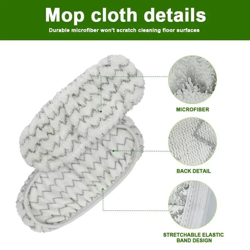 3pcs Reusable Microfiber Mop Pads for Swiffer XL Wet Pads Refills Heavy Duty Mopping Cloths for Floor Mopping and Sweeping