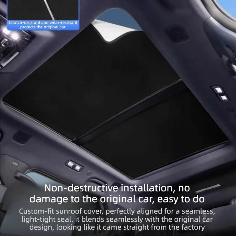 For BYD Denza B5 B8 Special Edition Electrostatic Adsorption Sunroof Shade Roof UV Protection Thermal Insulation