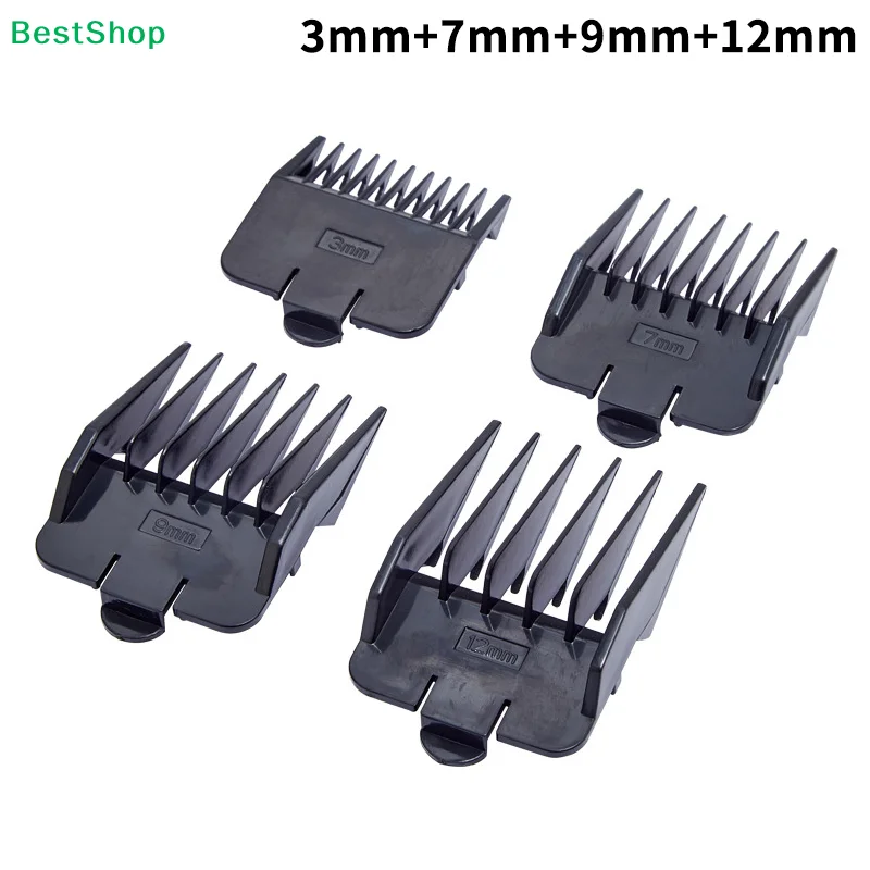 

〔R〕4pcs Universal Cut Clipper Limit Comb Guide Attachment Size Barber Replacement Electric Push Shear Limit Comb