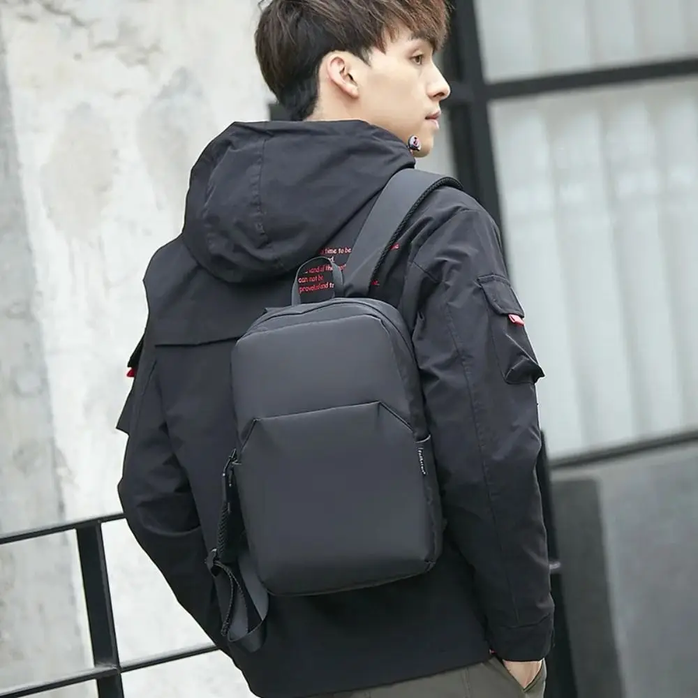 Oxford Mini Men's Backpack Solid Color Waterproof Small Shoulder School Bag Lightweight Wear-resistant Travel Male Backpacks