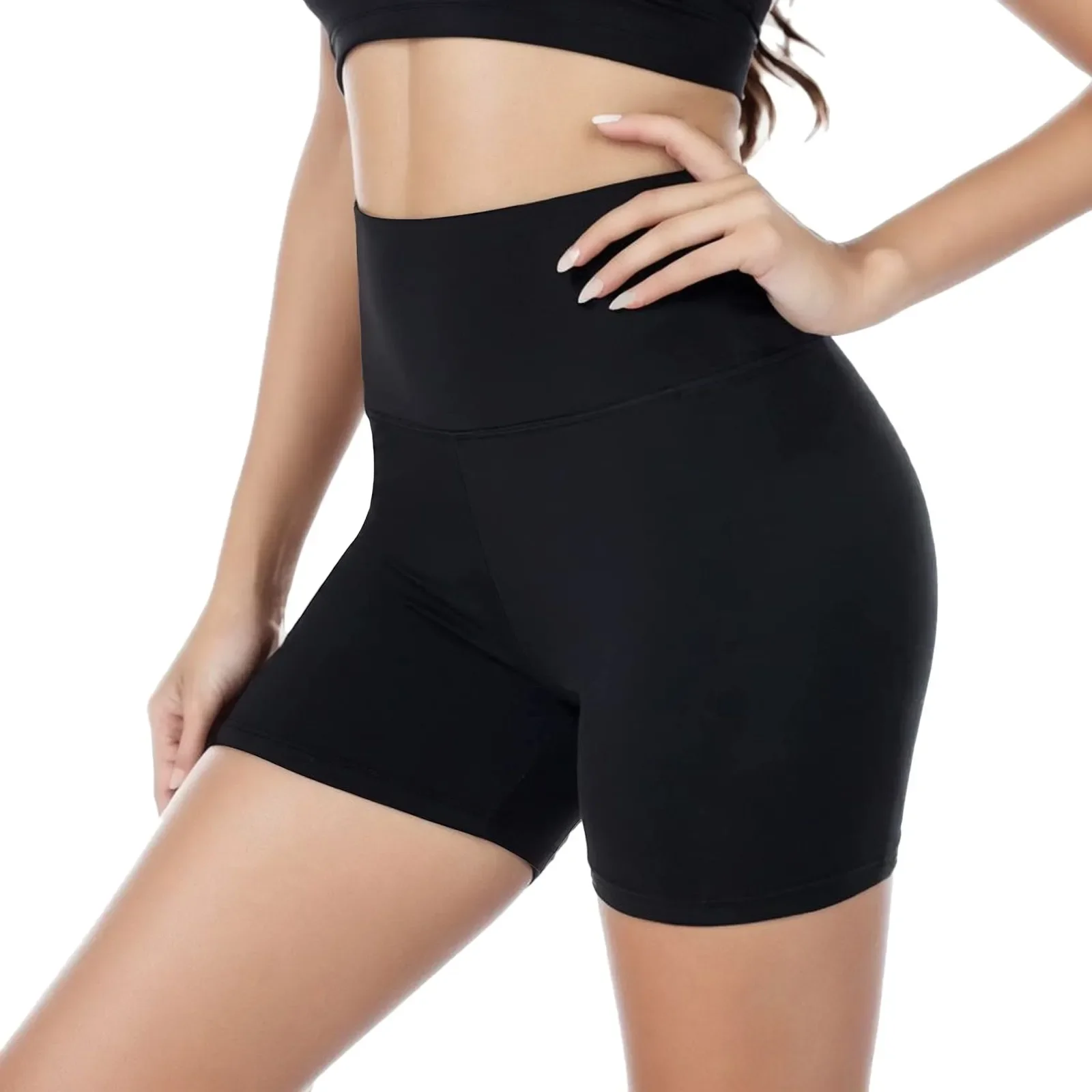 

Women High Waist Panties Safety Short Pants Anti Exposure Underwear Corset Pants Solid Skin Spandex Traceless Shorts