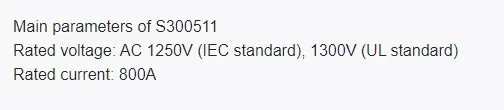 Fuse PC73UD13C800TF S300511 Suitable For Electronic Power Equipment Motor Drive System Protection PCBA SMT