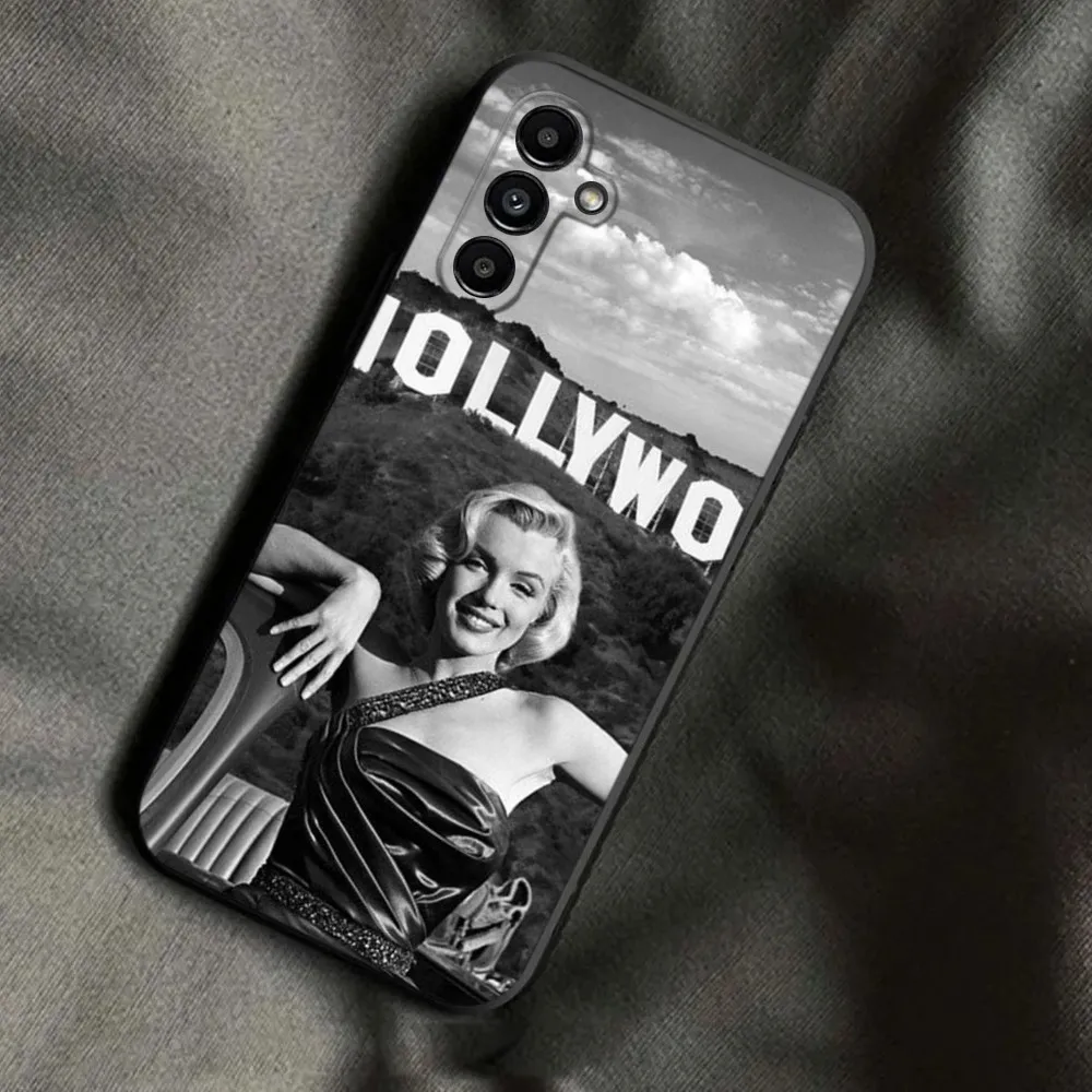 Marilyn Monroe Phone Case For Samsung Galaxy A13,A21s,A22,A31,A32,A52,A53,A71,A80,A91 Soft Black Phone Cover