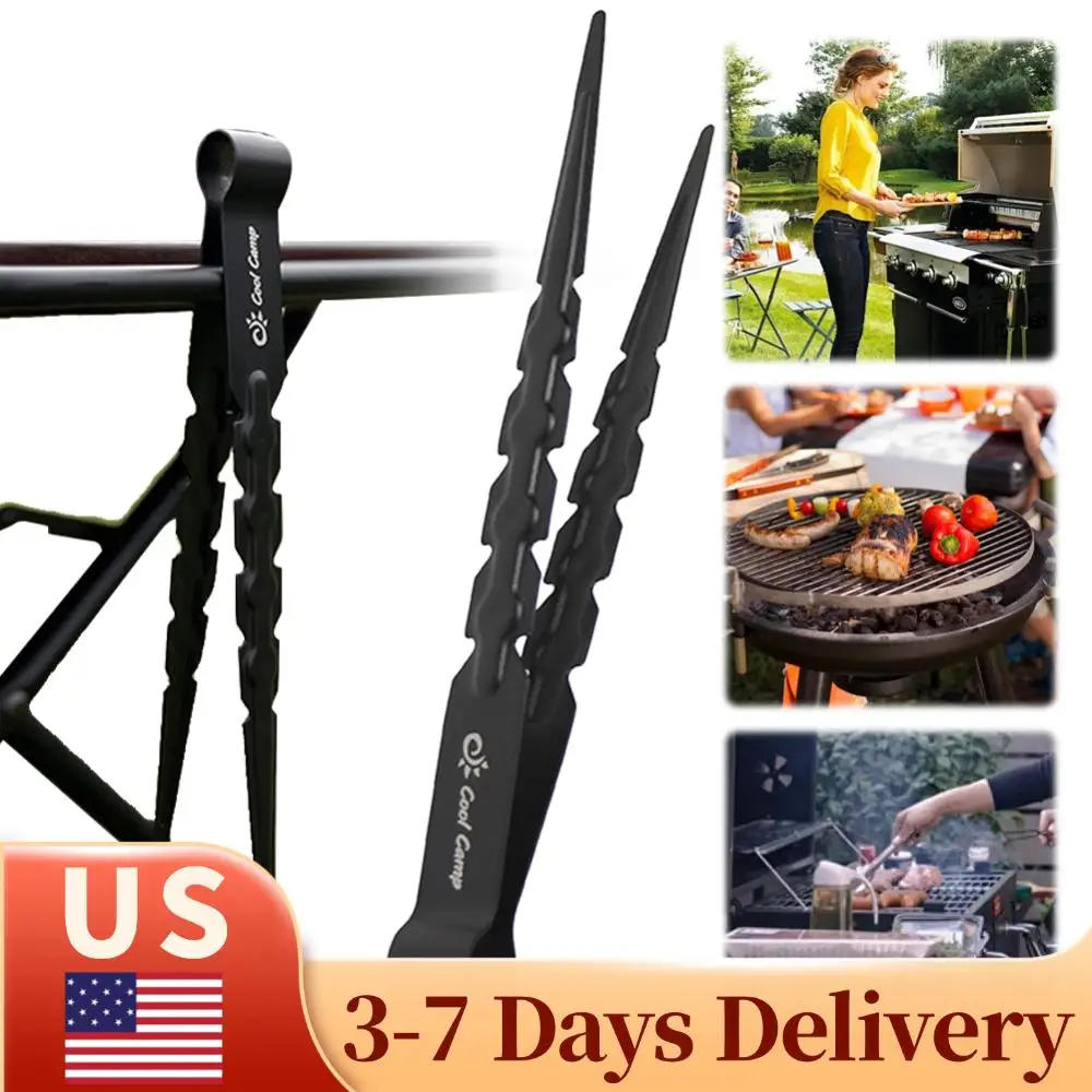 

Щипцы для гриля из нержавеющей стали, многофункциональные щипцы для подачи еды, щипцы для угля для кальяна, принадлежности для кемпинга на открытом воздухе