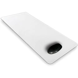 Ivory White Gaming Mouse Pad 900x400 Desk Mat Long Cloth Rubber Fabric Mousepad Stitched Edge Carpet Extended Blank Keyboard Mat