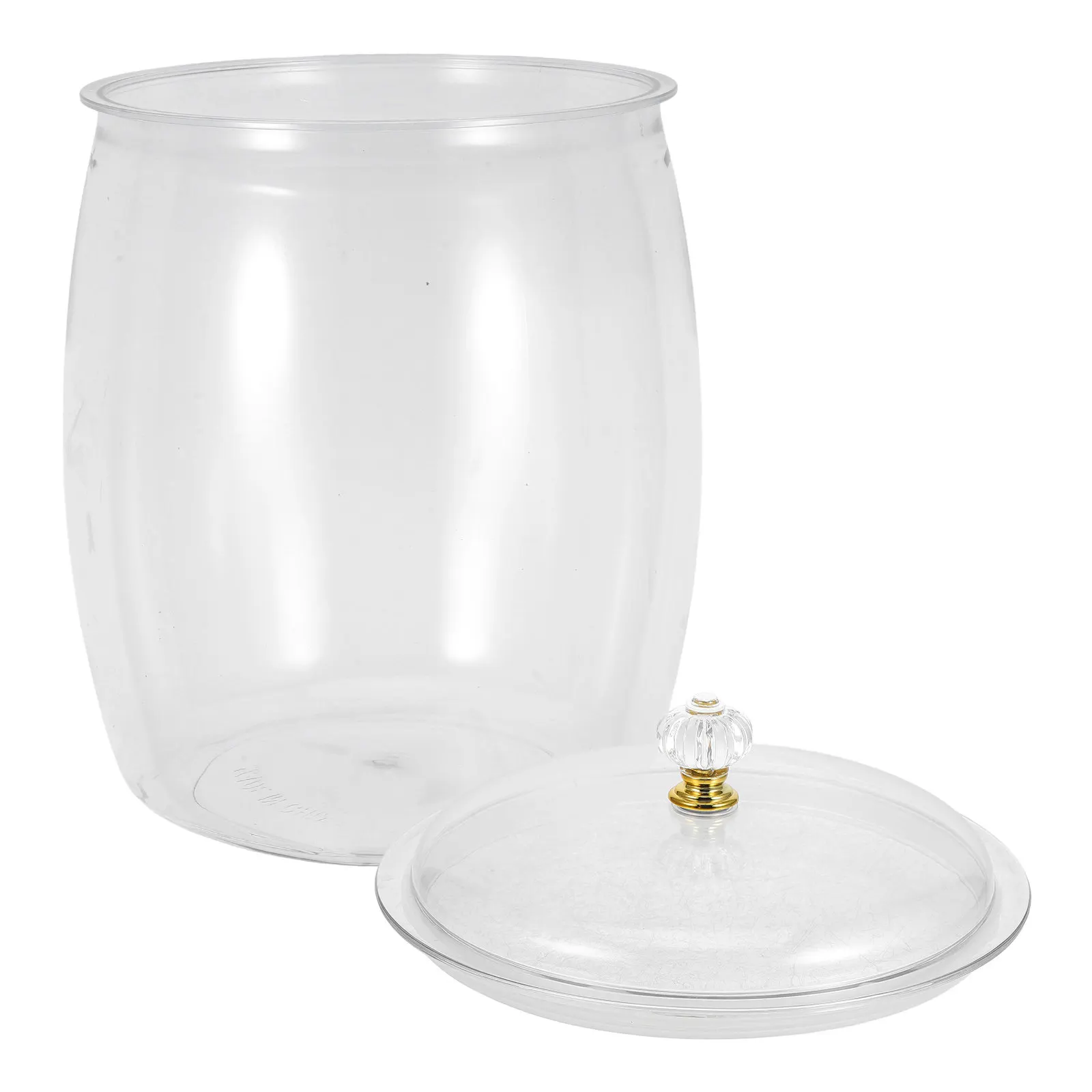 Plastic Food Storage Jar Clear Cookie Jar Airtight Lid Large Capacity Candy Container Kitchen Storage Plastic Containers