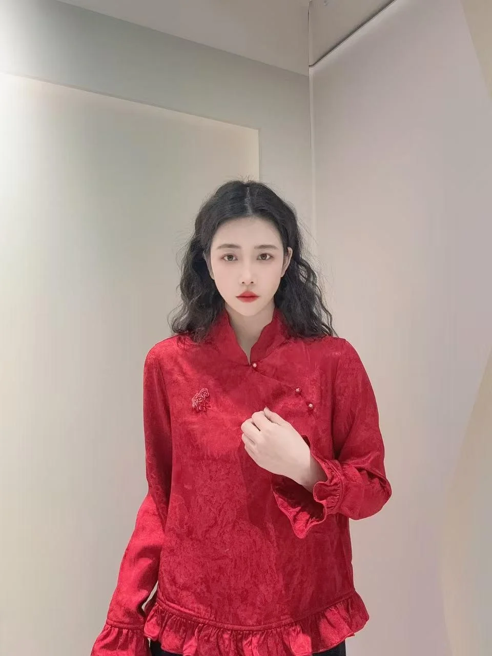 

Новый сентябрьский топ Fulei Embellied Heavyweight с вышивкой для похудения, женский топ Hanfu Ele Sle, весна 2026