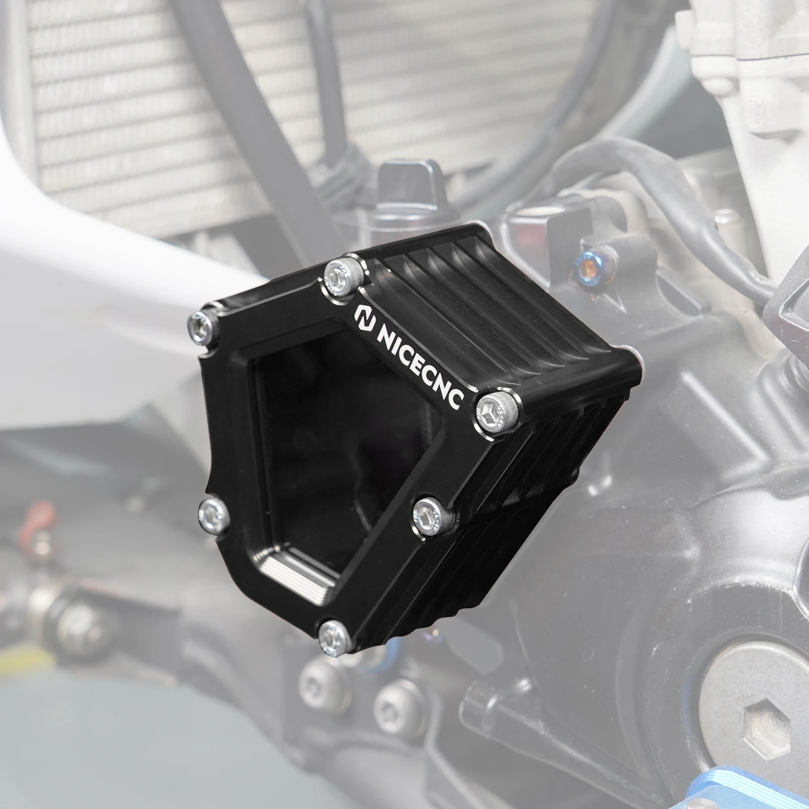 NICECNC Ölkappenabdeckung für Yamaha YFZ450R YFZ450RSE 2009-2023 Aluminium-Sichtglas Kühlkörper ATV-Zubehör 18P-15423-00-00 – Detail 17