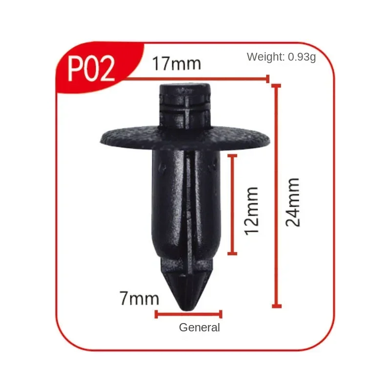 10/50Pcs 6mm Black Rivet Fairing Body Trim Panel Fastener Screw Clips For Honda ATV Motorcycle Accessories Auto Fastener & Clips image 6