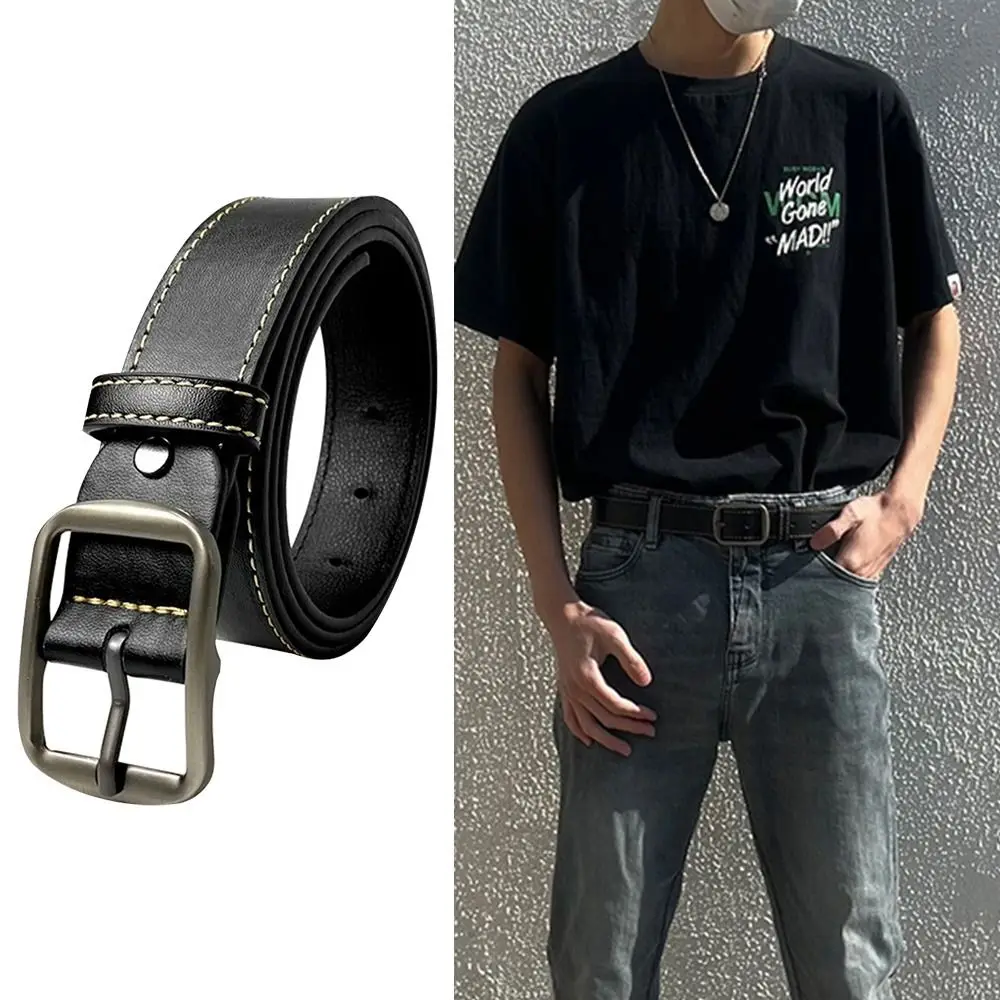 Luxury Design Brand Waist Decoration Versatile Pin Buckle Waistband Thin Waist Strap Leather Belt Trouser Dress Belts