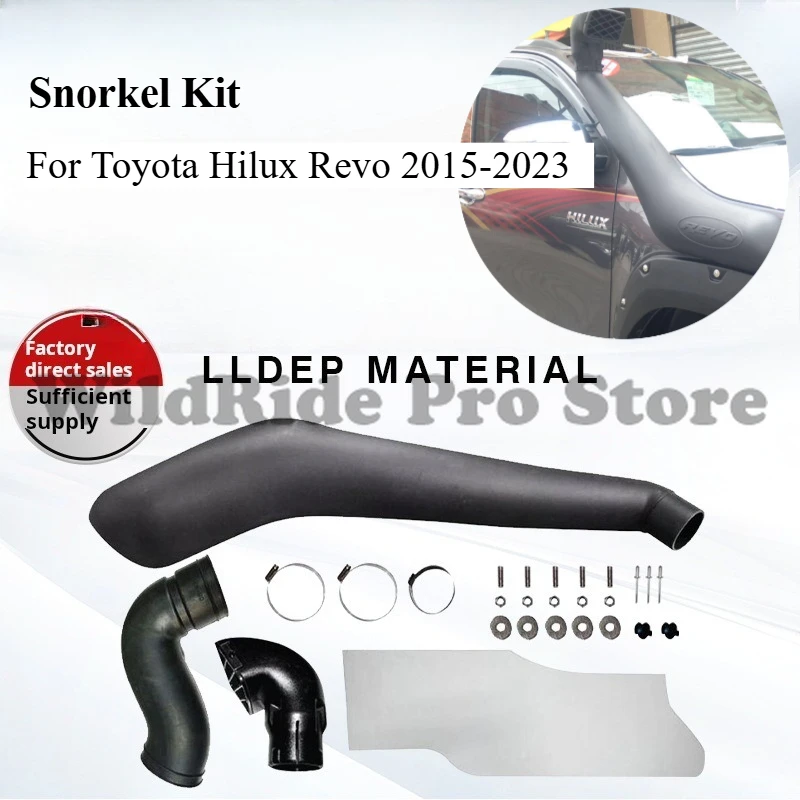 

For Toyota Hilux Revo 2015-2023 Snorkel Kit Waterproof Air Intake Off-Road 4x4 Wading