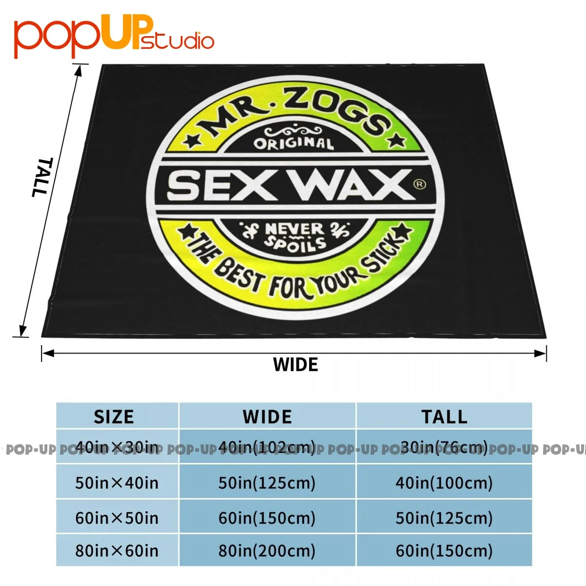 Sex Wax Mr Zogs Surf P-360 Blanket Velvet On Couch Nap Blanket Faux Fur Mink Sleeping Sheets