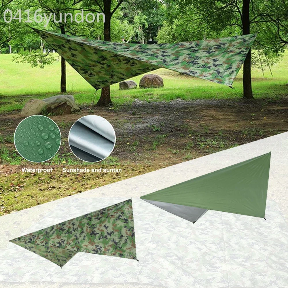 300X300cm Outdoor Shelter Tarp Ultralight Camping Survival Sun Shelter Multifunction Waterproof Awning Beach Mat Rain Shelter