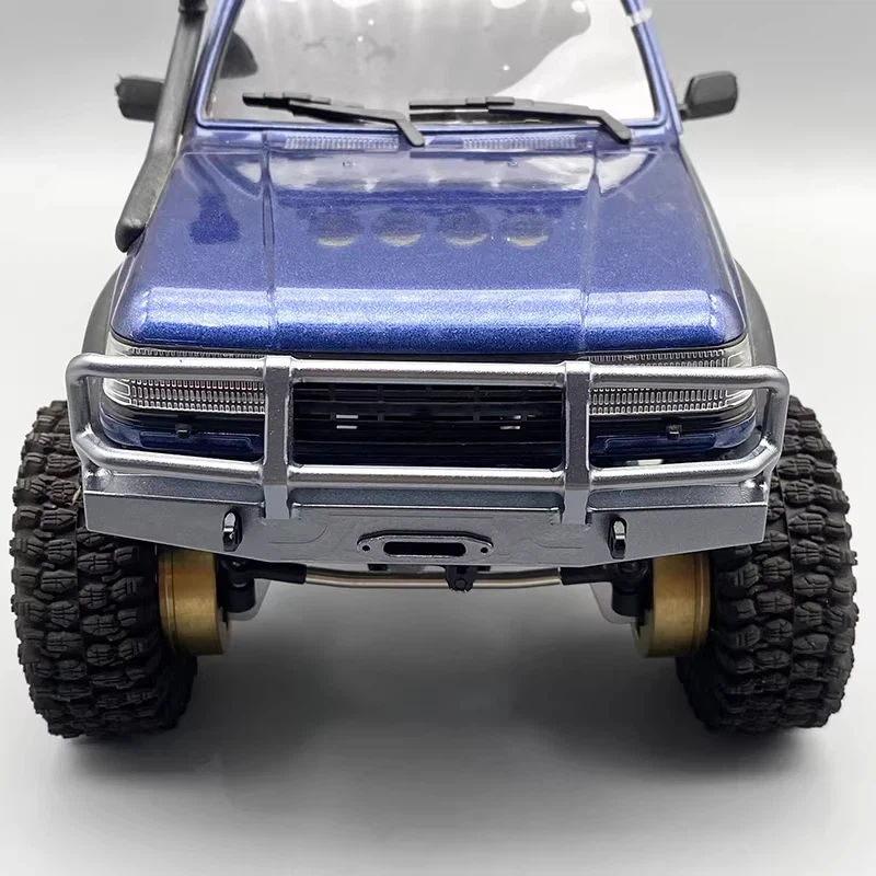 Metal Front And Rear Bumper For FCX18 LC80 Land Cruiser RC Crawler Car FMS Modified Upgrade Parts Black Gray Optional