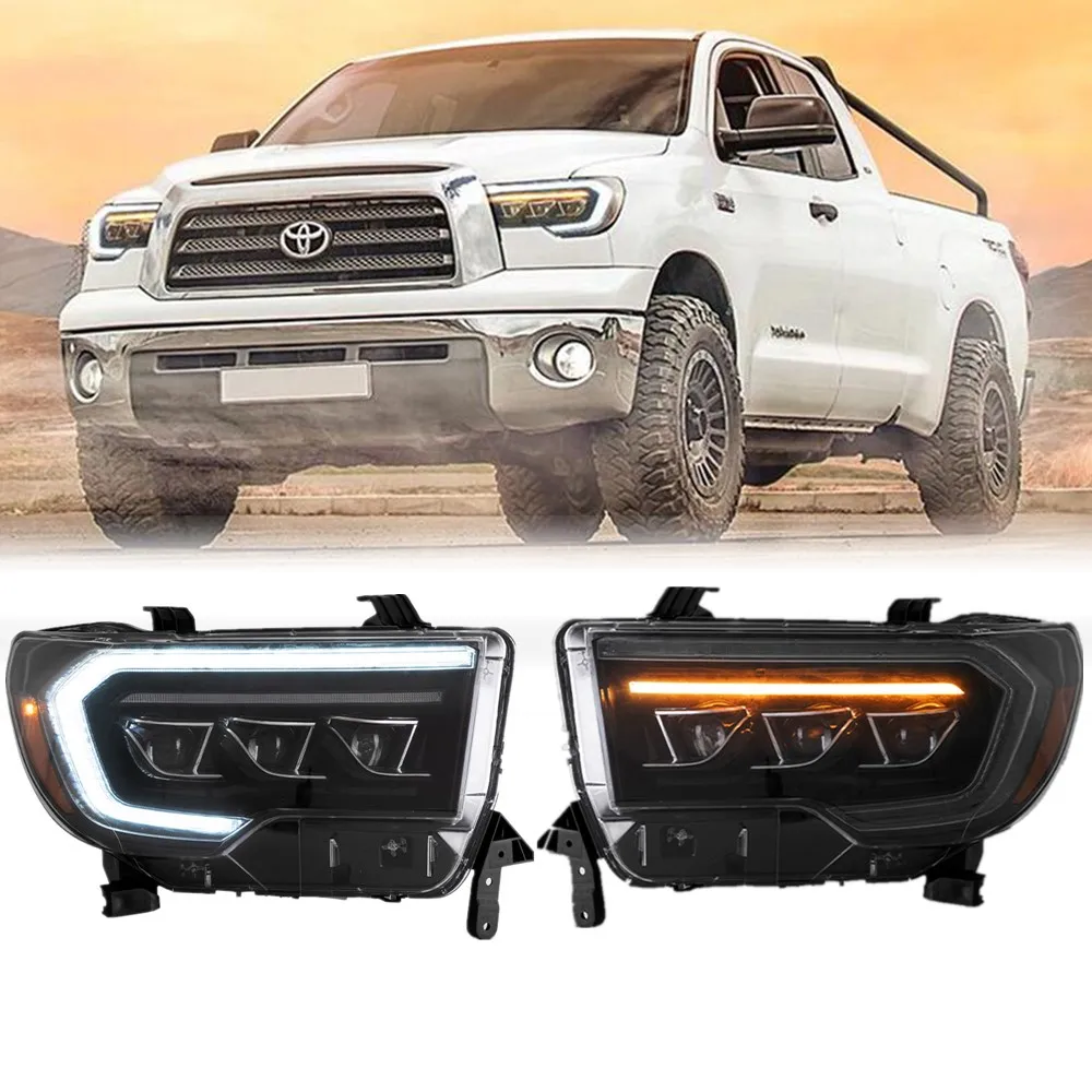 Car DRL Led Headlights Assembly For Toyota Tundra 2007-2013 Toyota Sequoia 2008-2018 Full Led Light Headlight Accessories