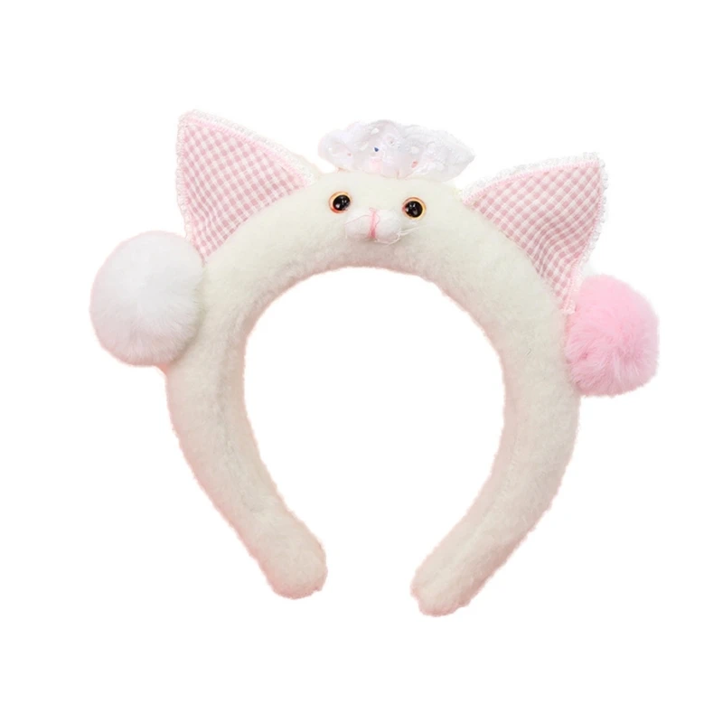 Fuzzy Cats Ears Headwear Comfortable Hairpiece Decoration Suitable for Kids and Adults Great for Costumes and Event