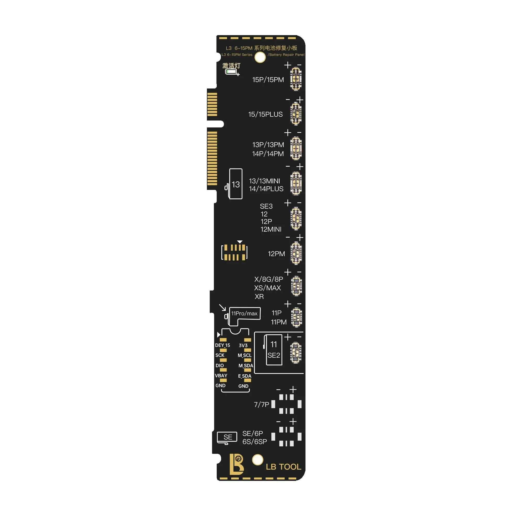 Luban L3 Battery Flex Cable For iPhone 11 12 13 14 15 Pro Max Mini Plus Battery Health Repair POP-UP information Error Reset