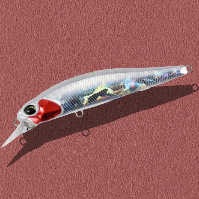 تعليق أسماك البلمة الصيد إغراء 77 مللي متر ABS البلاستيك المياه المالحة الطعم ل القاروص قوس قزح سمك السلمون المرقط الثنائي واقعية Rozante إغراء الشمالية بايك