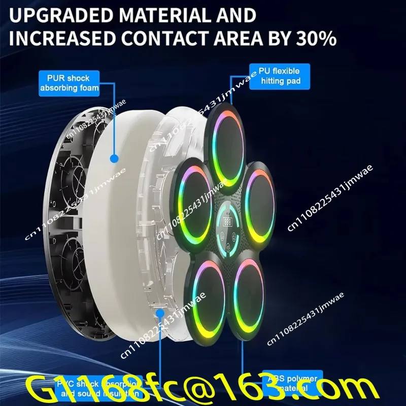 Q0391 High Quality Intelligent New Wall Mounted Electronic Music Light Emitting Diode