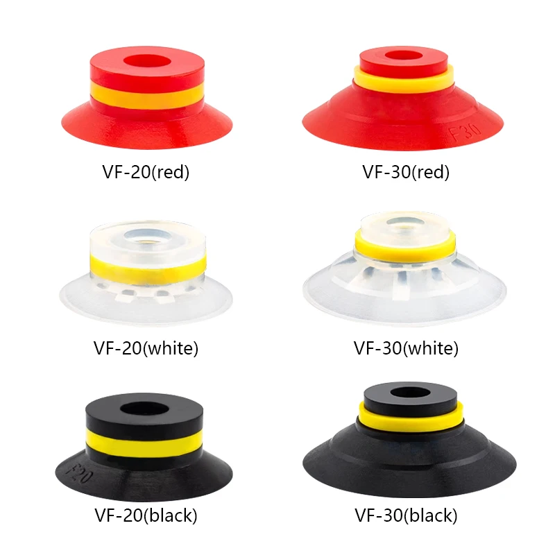 10pcs/lot PIAB VF Corrugated Vacuum Suction Cups VF15 VF20 VF25 VF30 VF40 VF50